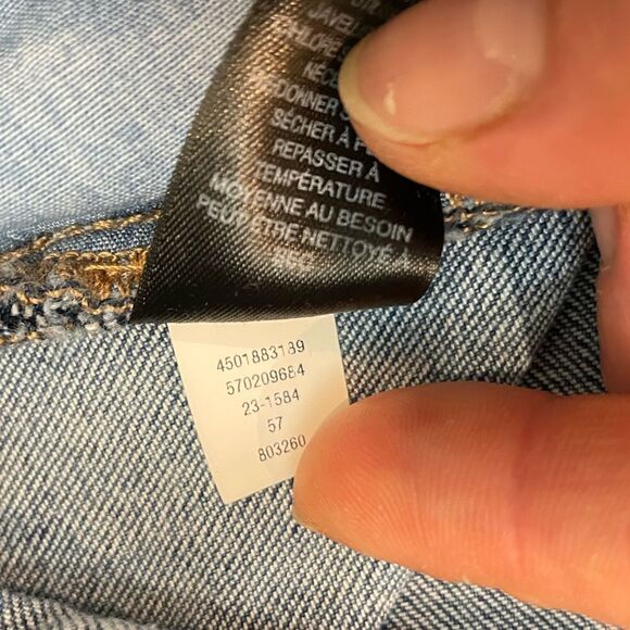 WHBM White House Black Market Leather Trim Light Blue Skinny Denim Jeans - Picture 4 of 10